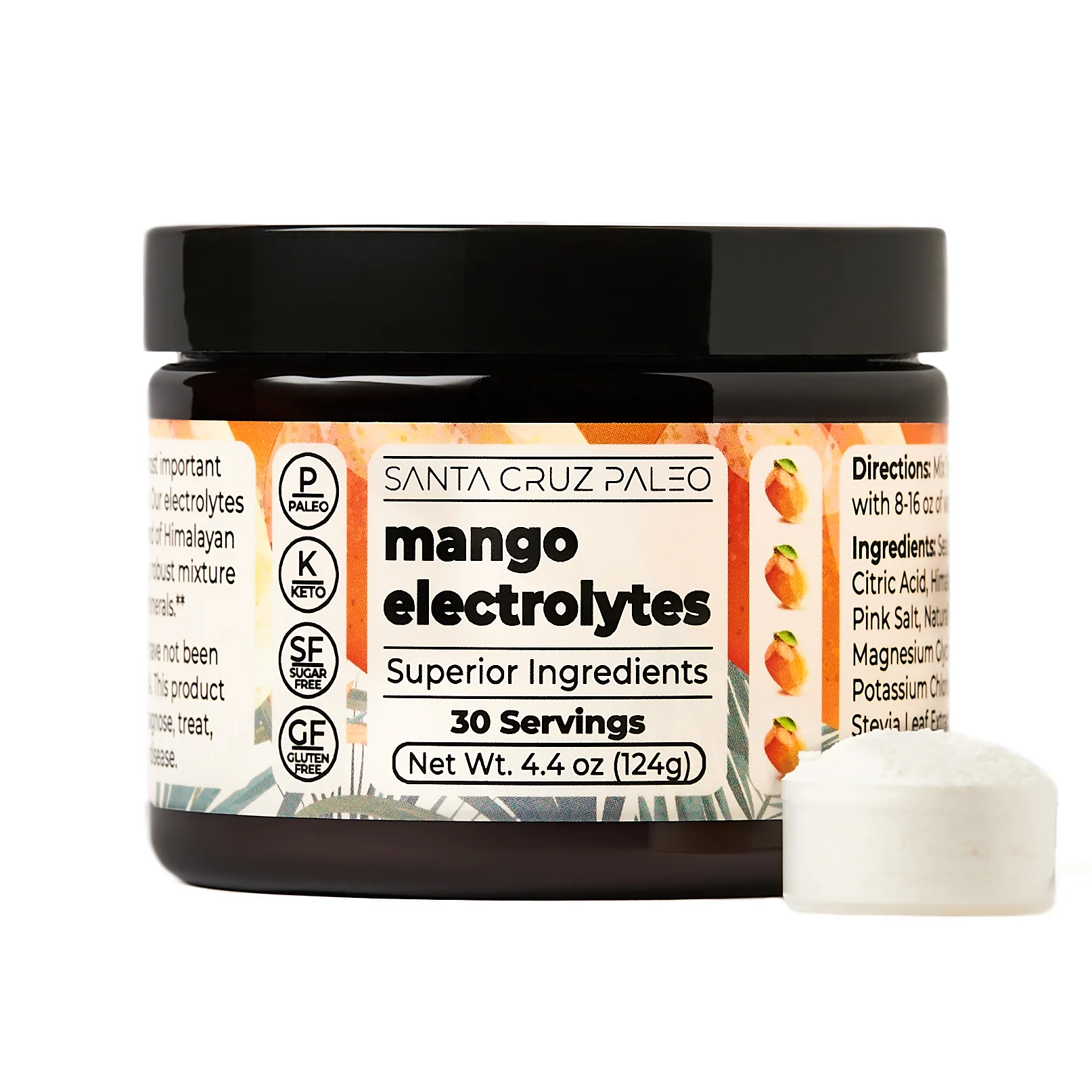 Santa Cruz Paleo Electrolyte Tub | All-Natural | Sodium Potassium Magnesium | Flavors | Hydration - Image 3