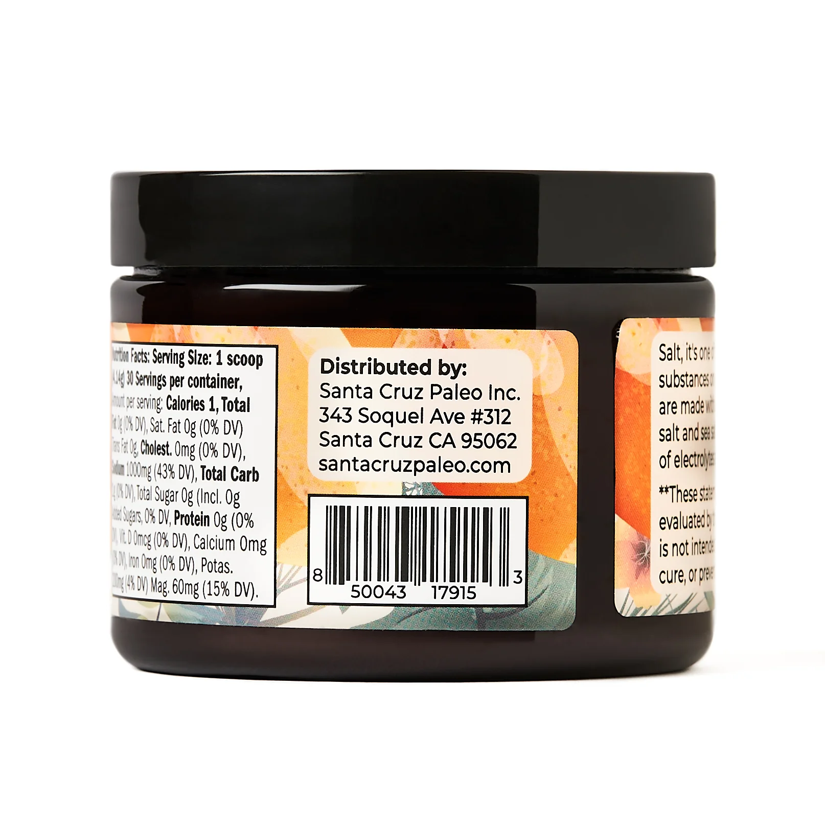 Santa Cruz Paleo Electrolyte Tub | All-Natural | Sodium Potassium Magnesium | Flavors | Hydration - Image 6
