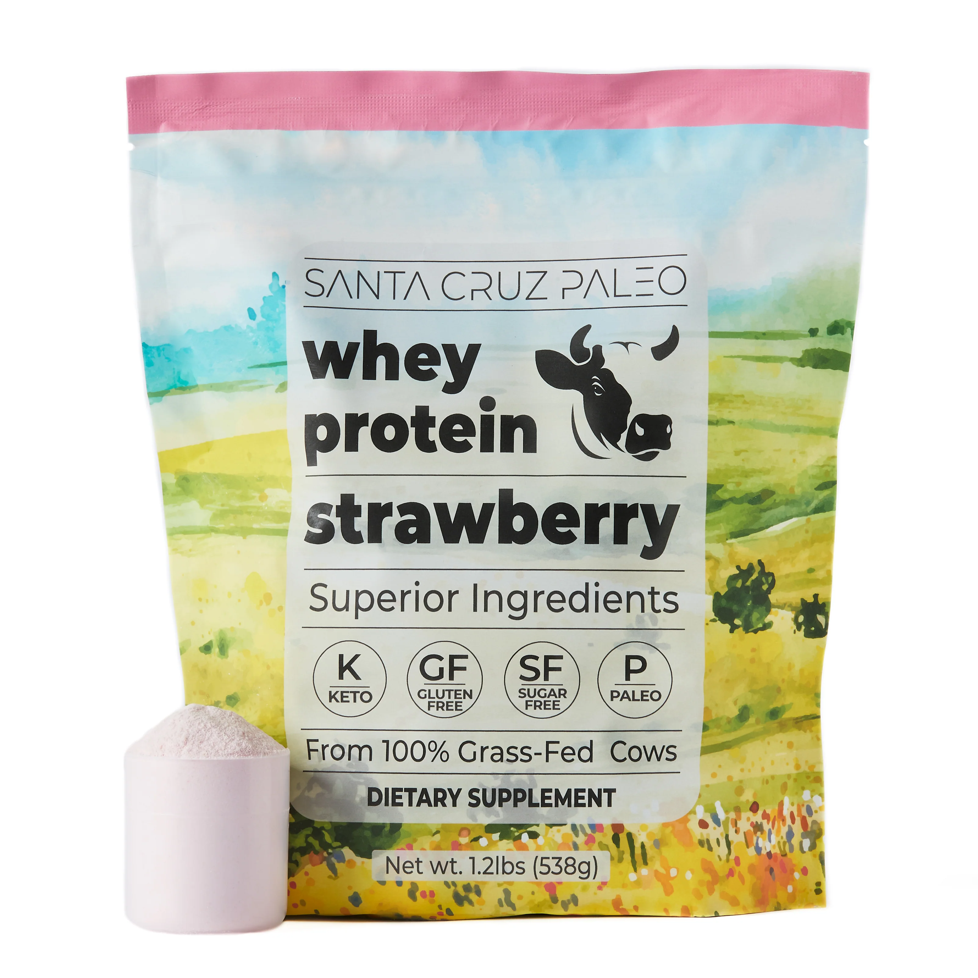Santa Cruz Paleo Grass-Fed Whey Protein Bag | All-Natural | Zero Artificial Additives | Amino Acids - Image 6